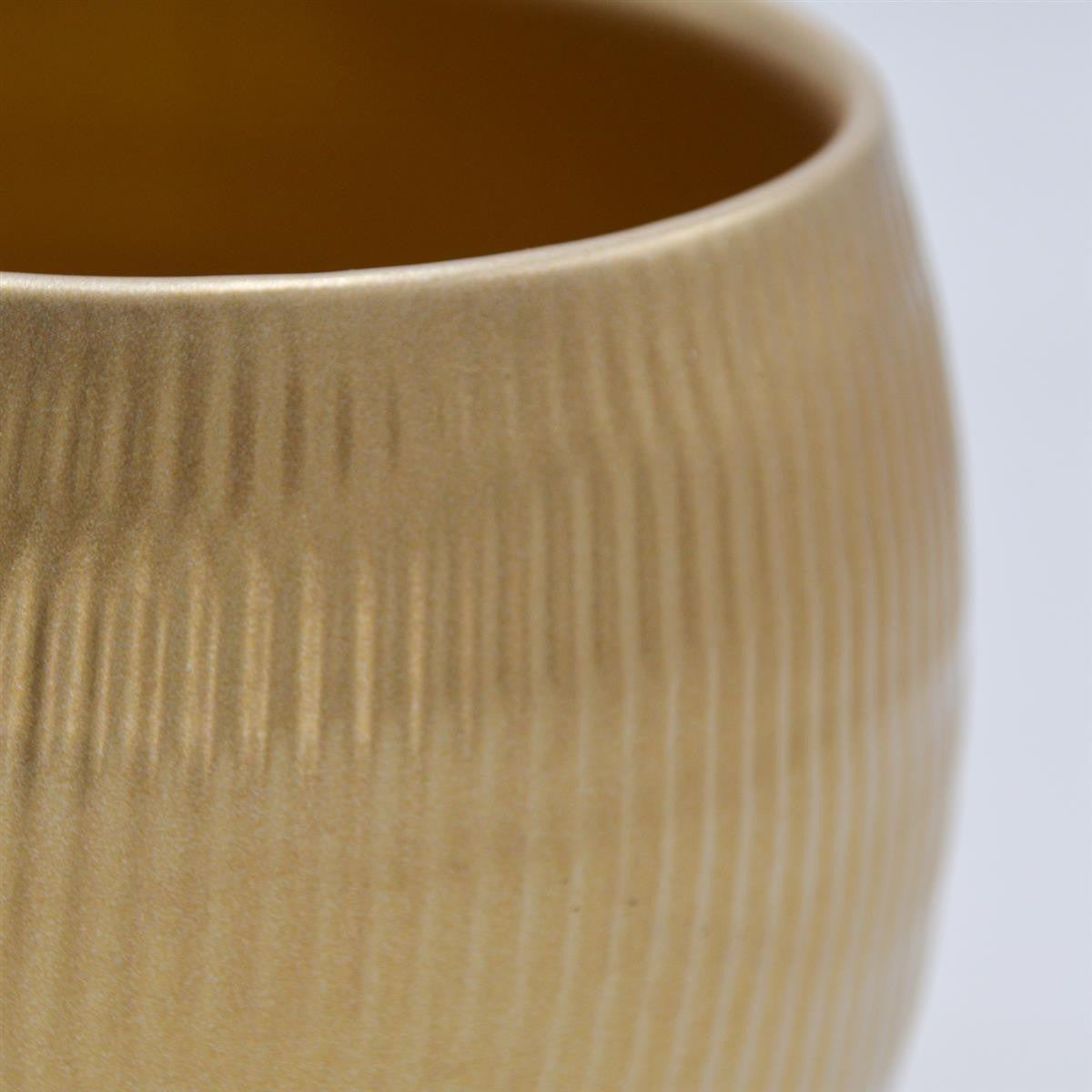 Übertopf AMANDA Gold für 10,5cm Sukkulenten