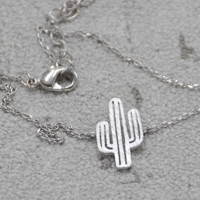 Cactus Bracelet, Silver