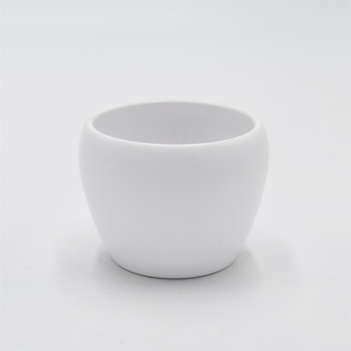 Übertopf MAREN Weiß für 6cm Sukkulenten