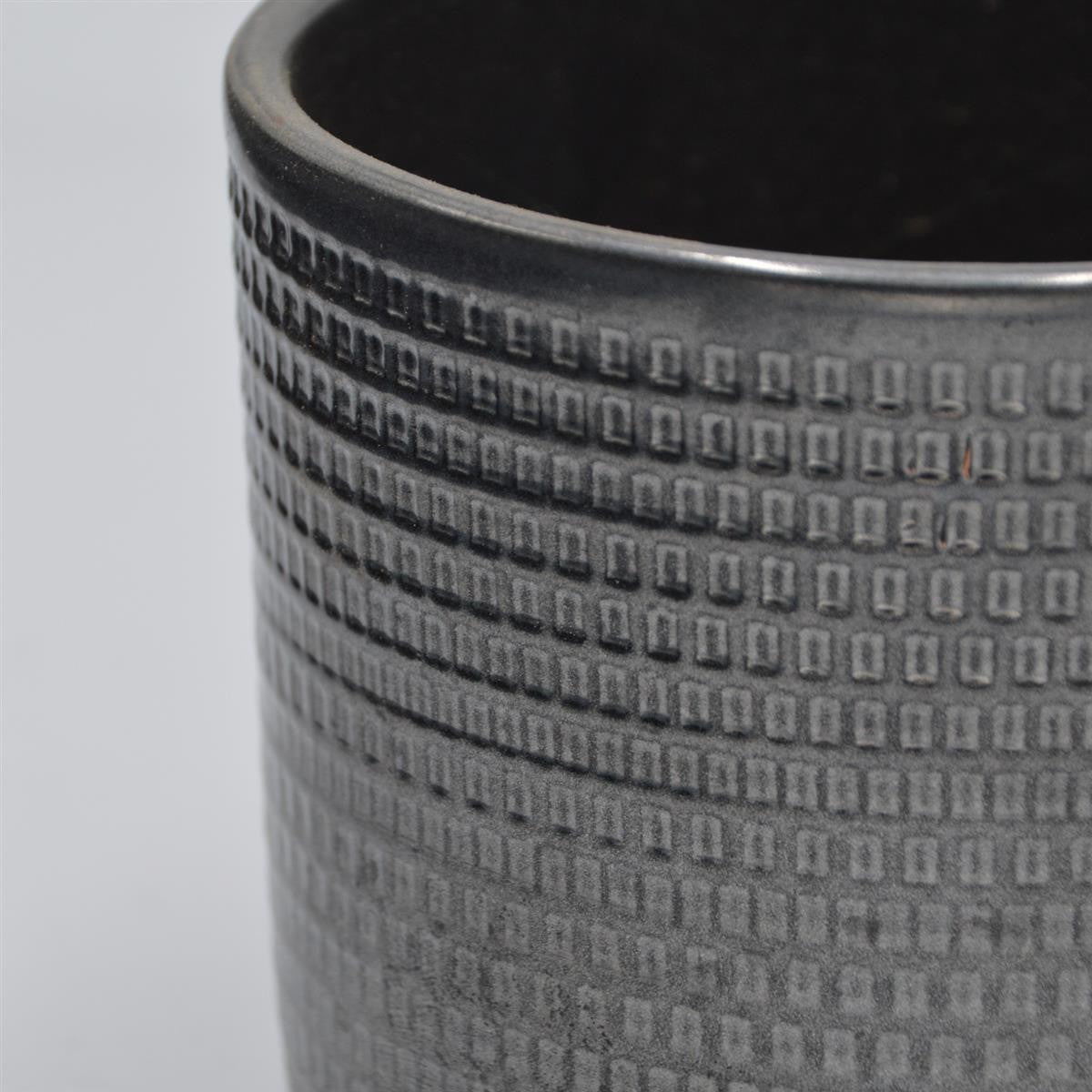 TEXTUR Graphite decorative pot for 10.5cm succulents