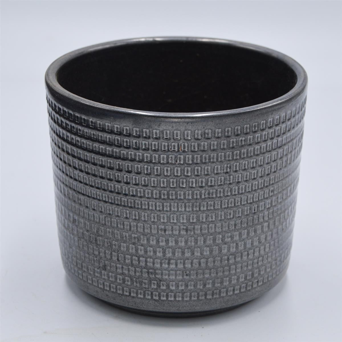 TEXTUR Graphite decorative pot for 10.5cm succulents