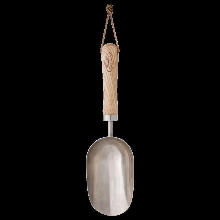 Stainless steel filling scoop/replanting aid