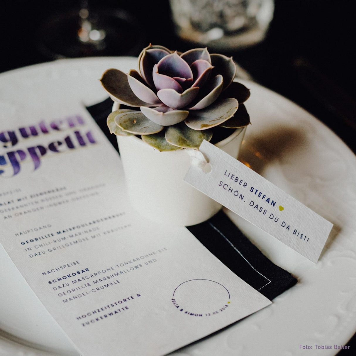 Assemble succulent party favors