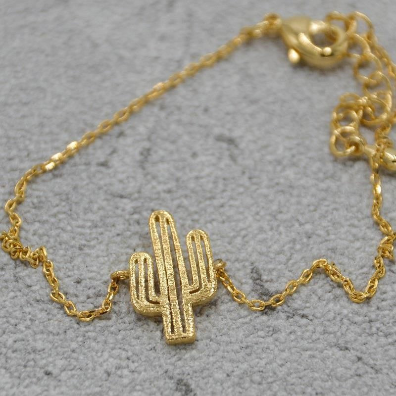 Cactus Bracelet, Gold