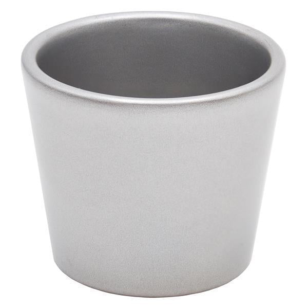 Silver cachepot for 6cm succulents