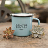 Pasiora enamel mug with succulent motif