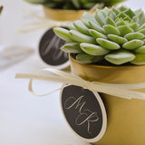 Gold decorative pot for 6cm succulents