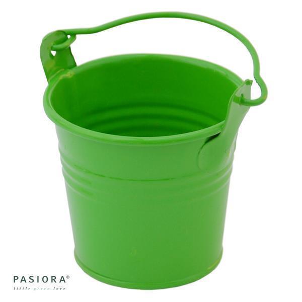 Green zinc bucket for 5.5cm succulents